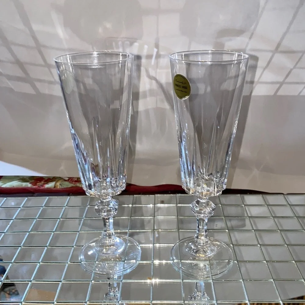 Vintage Princess House set of 2 Champagne glasses